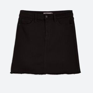 Black Denim Skirt
